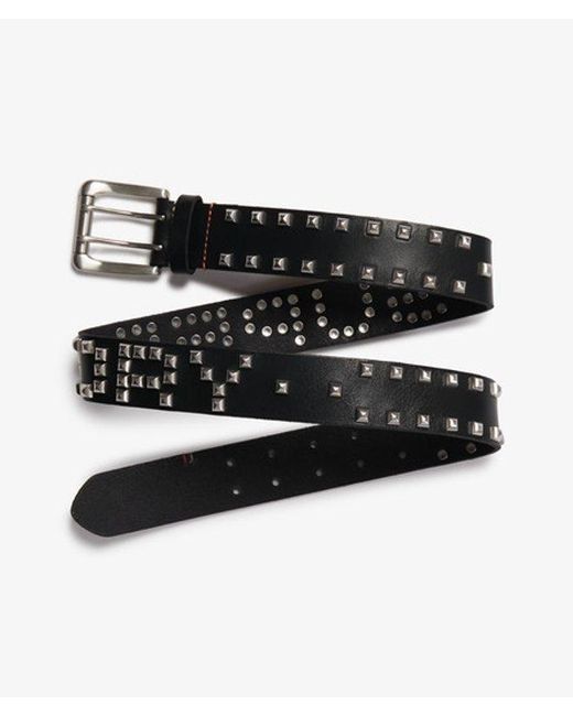 Superdry Black & Co Studded Belt