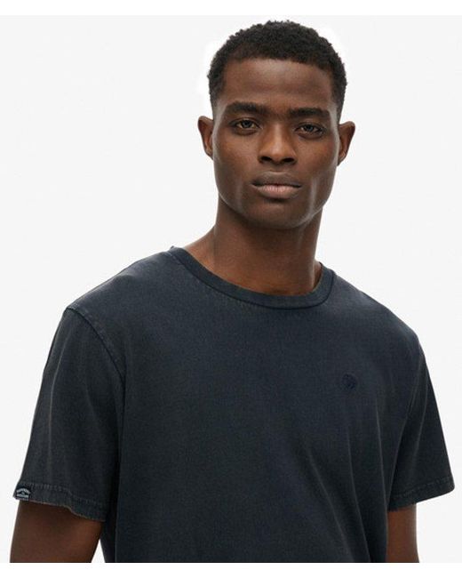 Superdry Essentials Relaxed T-shirt in het Blue voor heren