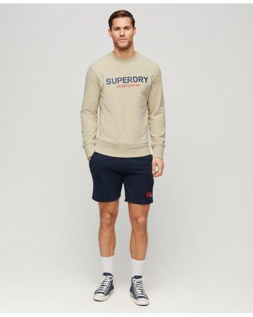 Sweat ras du cou ample sportswear logo Superdry pour homme en coloris Natural