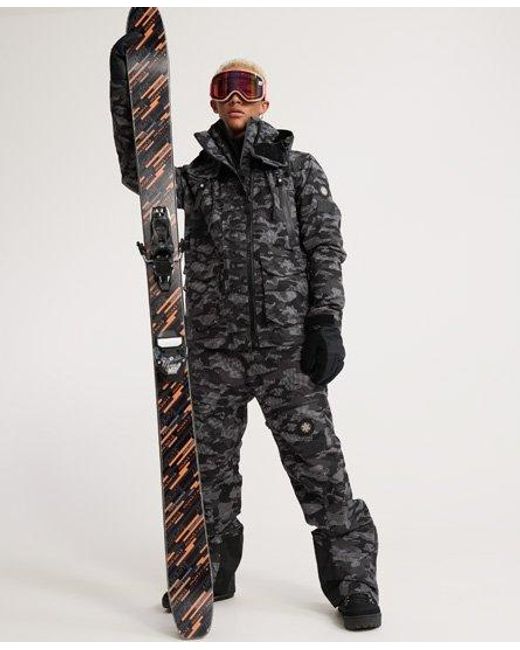 Superdry Black Pro Racer Rescue Pants Dot Camo for men