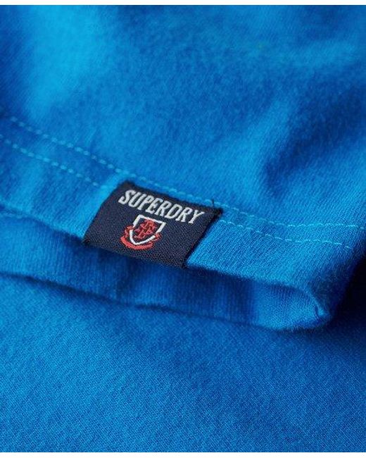 Superdry Track & Field Athletic T-shirt Met Print in het Blue voor heren
