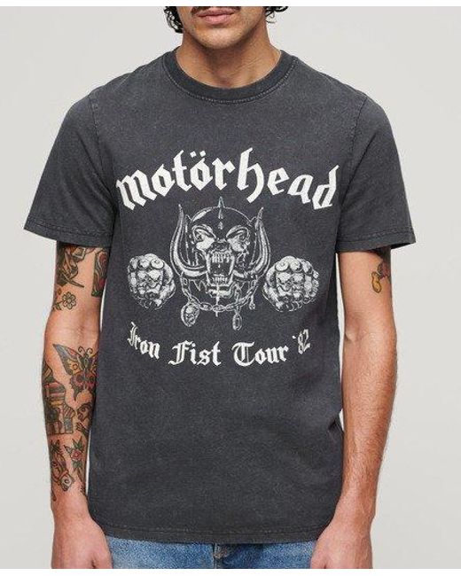 Superdry Gray Motörhead X Limited Edition Band T-shirt for men