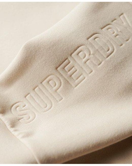 Superdry Natural Ladies Loose Fit Sport Tech Relaxed Half Zip