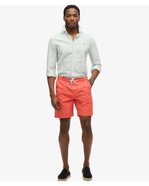 Superdry Red Essentials Walk Shorts for men