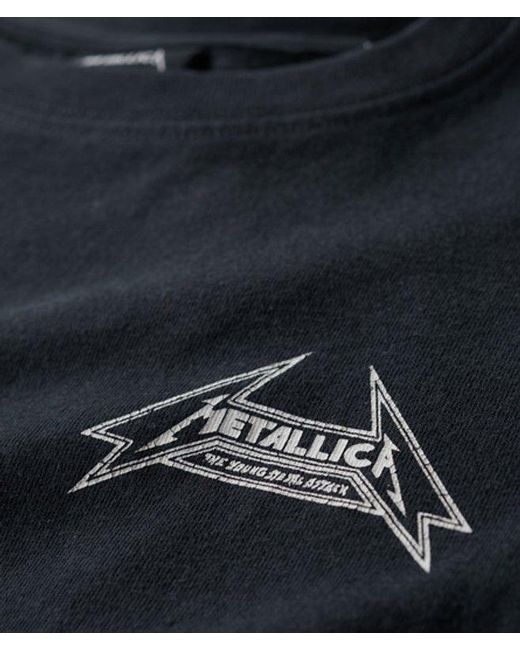 Superdry Green Metallica X Cap Sleeve Band T-shirt