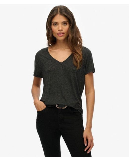 Superdry Black Studios Slub Embroidered T-shirt