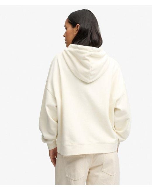Superdry Natural & Co Luxe Casual Relaxed Hoodie