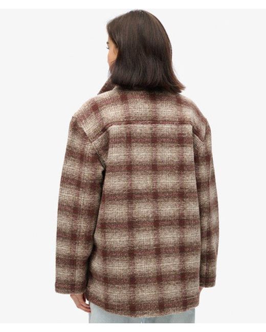 Superdry Brown Heavyweight Unlined Overshirt