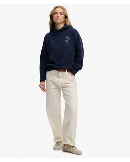 Superdry Blue & Co Heritage Hamptons Hoodie