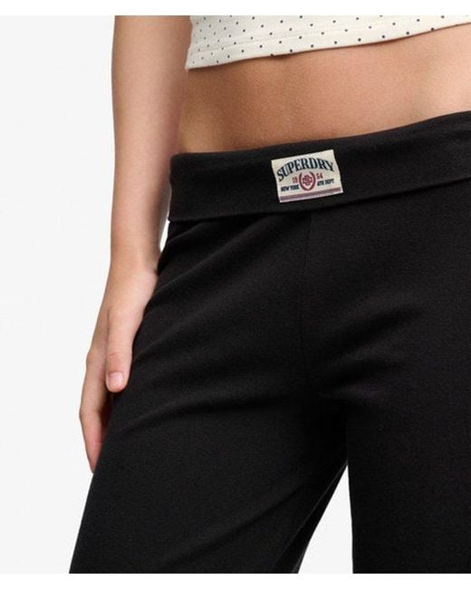 Superdry Black Athletic Essentials Jersey Trousers