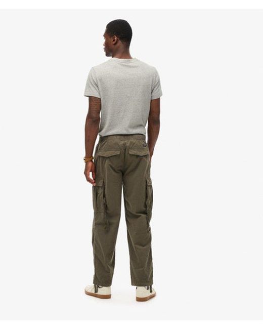 Superdry Green Classic Parachute Grip Trousers, Size: 32/32 for men