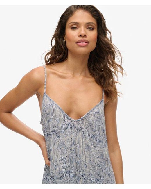 Superdry Gray & Co Long Cami Dress