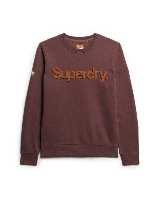 Superdry Klassiek Sweatshirt Met Core-logo in het Red voor heren