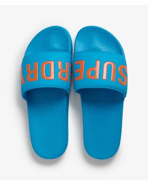 Superdry Blue & Co Pool Sliders for men