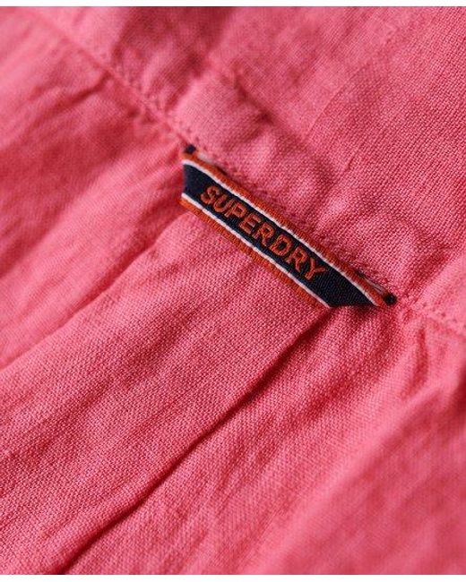 Superdry Red Studios Casual Linen Shirt for men