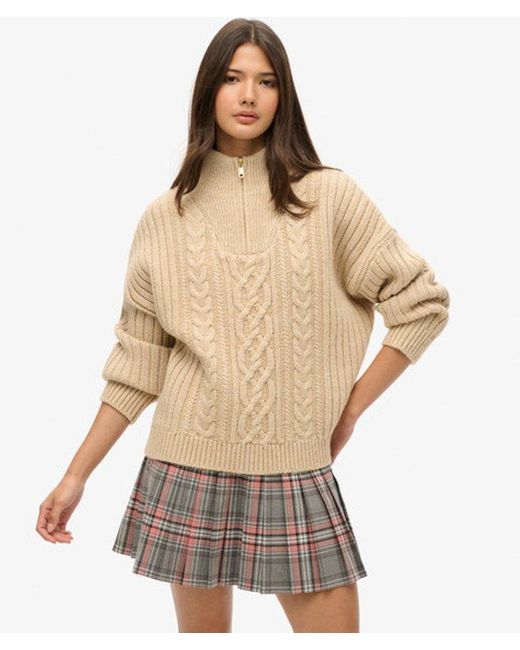 Superdry Multicolor Vintage Pleated Mini Skirt Multiple Colours / Vintage Pink Check - Size: 12