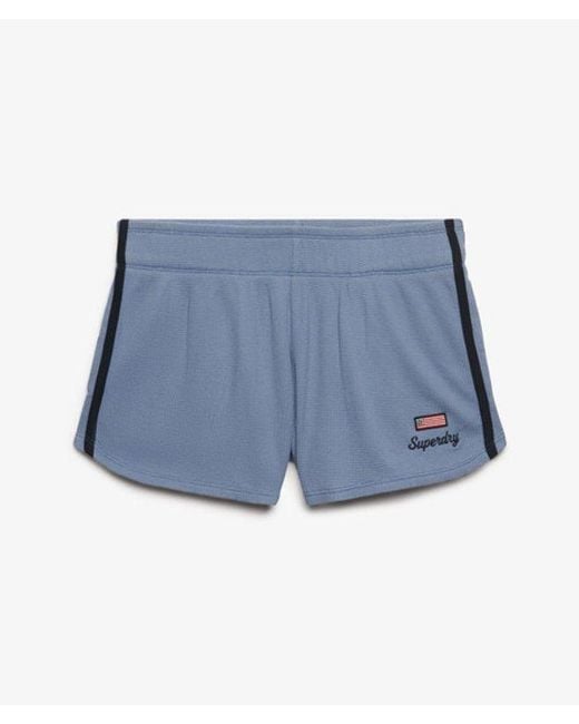 Superdry Blue & Co Athletic Essentials Waffle Retro Shorts