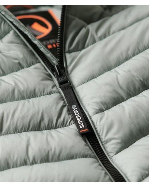 Superdry Gray & Co Hooded Fuji Sport Padded Jacket for men