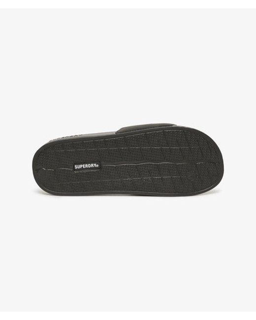 Superdry Black & Co Core Vegan Pool Sliders