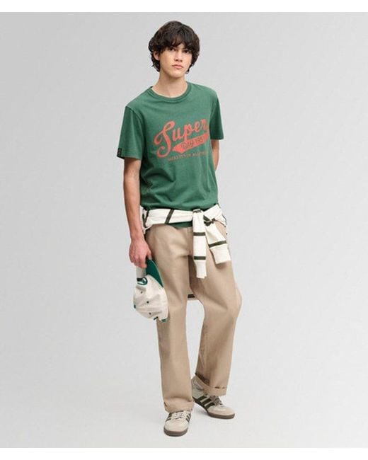 Superdry Green & Co Vintage Script T-shirt for men