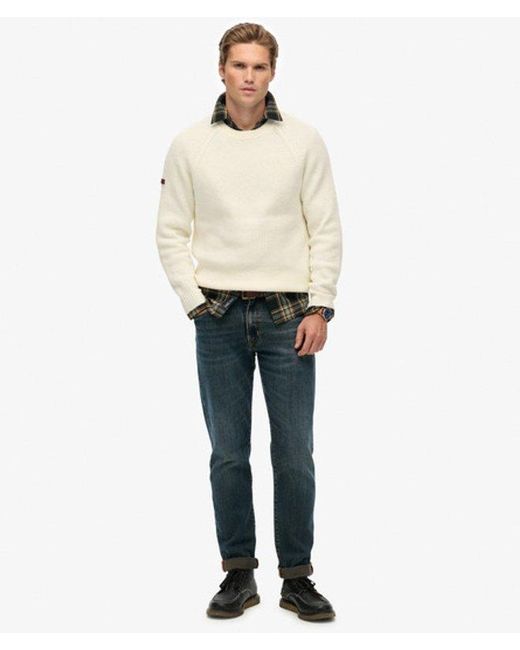 Superdry Natural Chunky Raglan Jumper for men