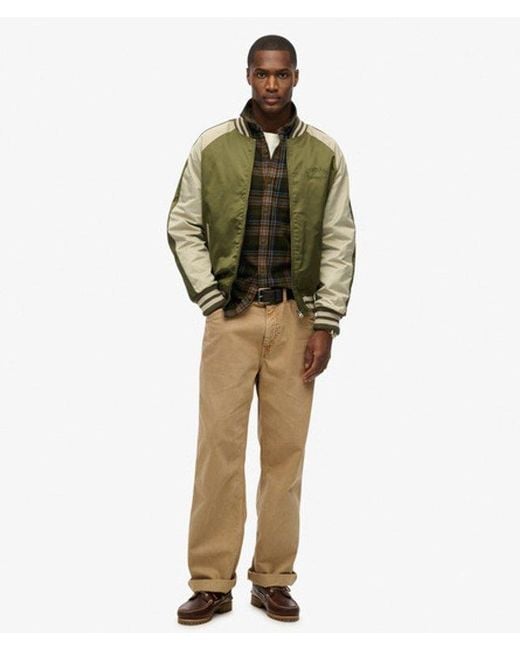 Superdry Green & Co Souvenir Bomber Jacket for men