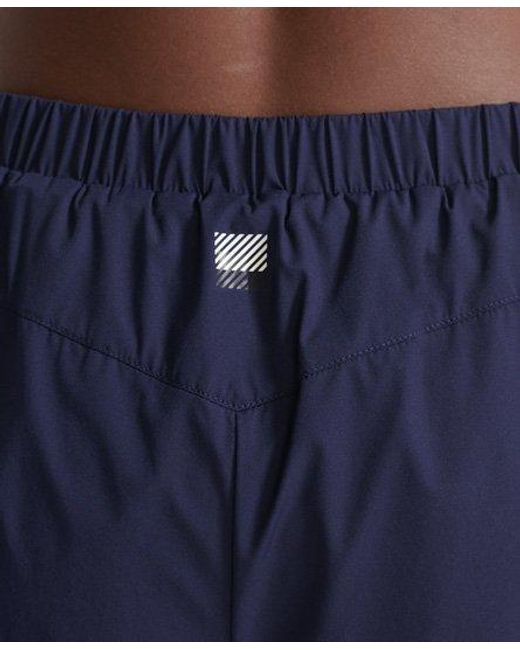 Superdry Blue Sport Run Double Layer Shorts Rich