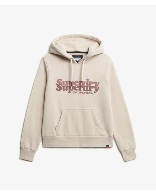 Superdry Natural Stacked Hoodie