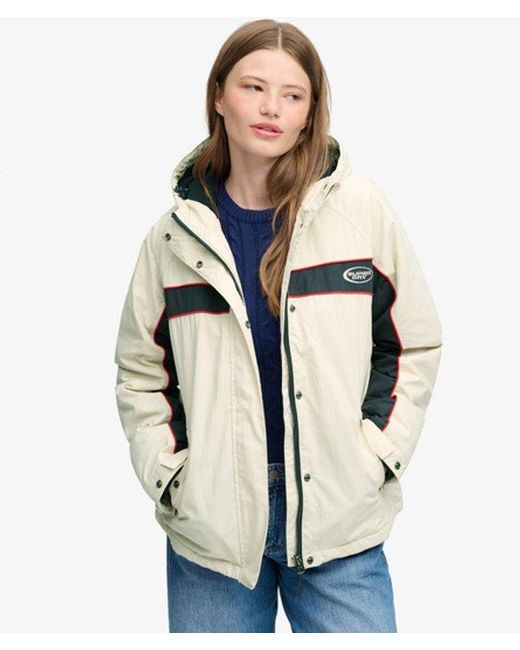 Superdry Natural Vintage Hooded Wind Jacket