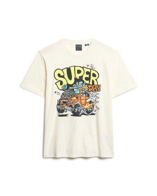 Superdry Gray Dragnut Odd Rods Loose T-shirt for men