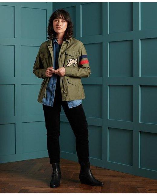 superdry longline denim jacket