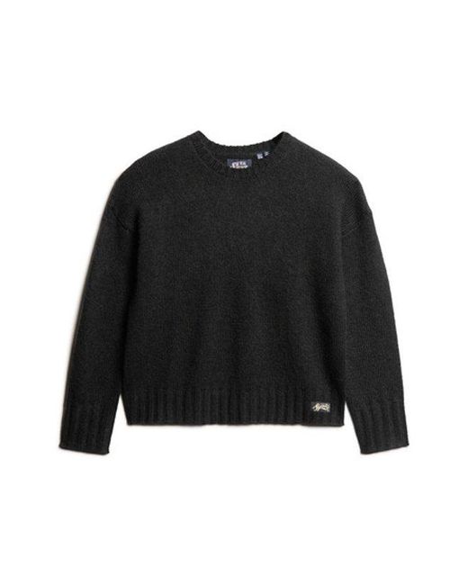 Superdry Black Essential Crew Neck Jumper
