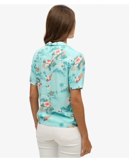 Superdry Blue Beach Resort Shirt