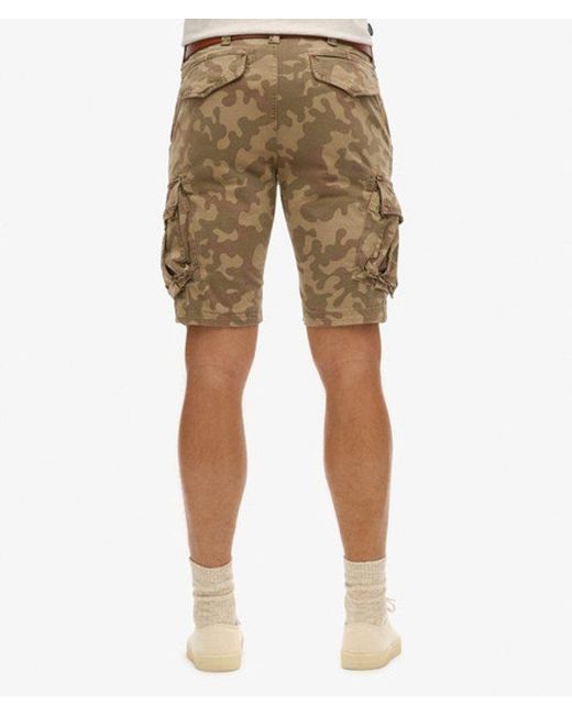 Superdry Core Cargo Short Relaxed Pasvorm in het Natural voor heren