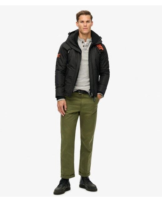 Veste à capuche mountain windbreaker Superdry pour homme en coloris Black
