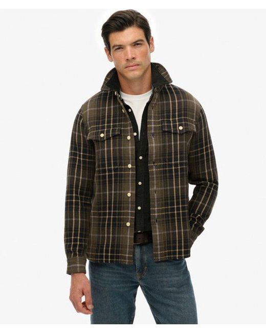 Superdry Black & Co The Merchant Store - Heavy Checked Shirt for men