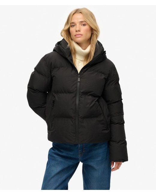 Superdry Blue City Boxy Puffer Jacket