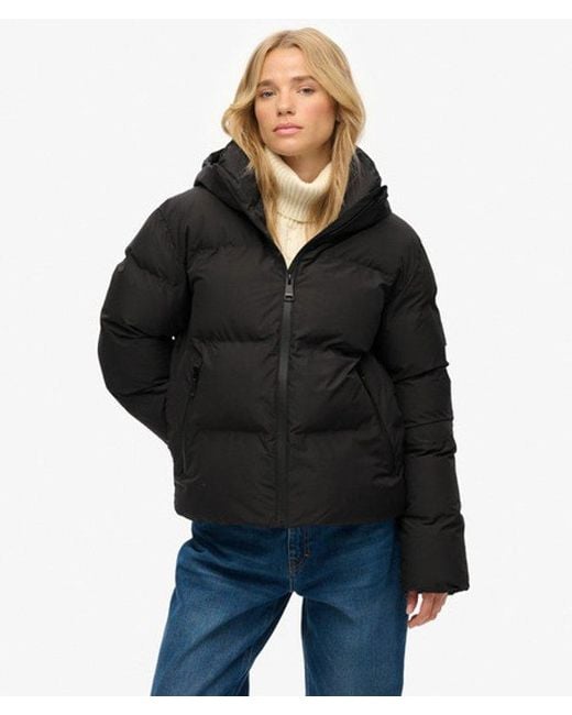 Superdry Blue City Boxy Puffer Jacket