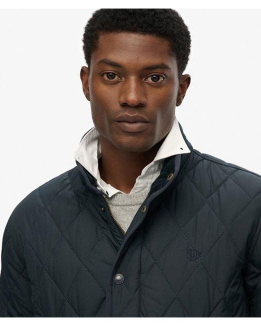 Superdry Blue & Co Quilted Estate Jacket for men