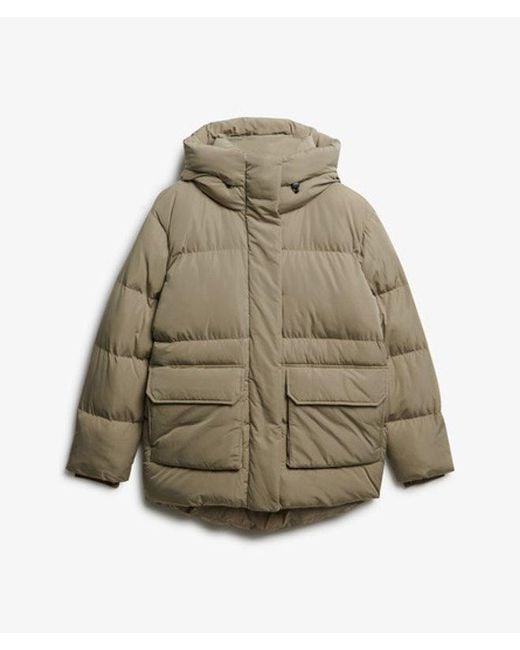 Superdry Green & Co Short Duvet Puffer Jacket