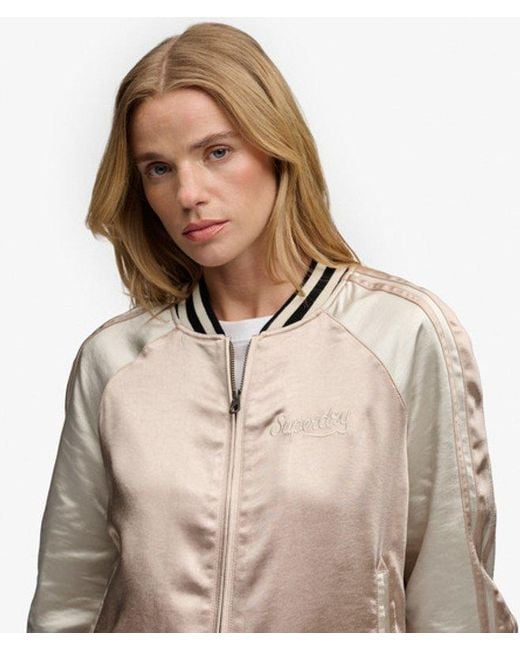 Superdry Natural & Co Suikajan Embroidered Bomber Jacket