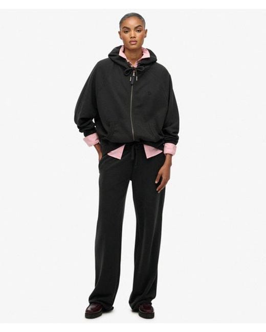 Superdry Black & Co Studios Relaxed Zip Hoodie