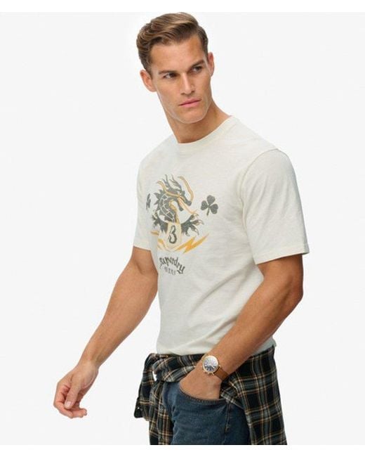 Superdry Gray & Co Campaign Souvenir Loose T-shirt for men