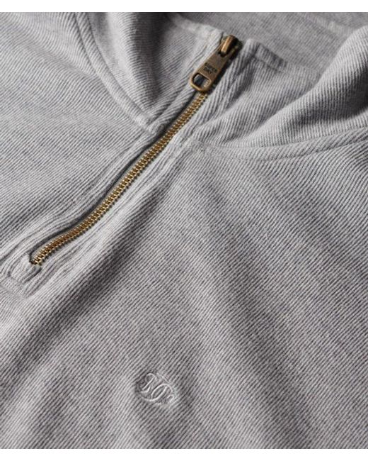 Superdry Gray & Co Ribbed Half Zip Jumper for men