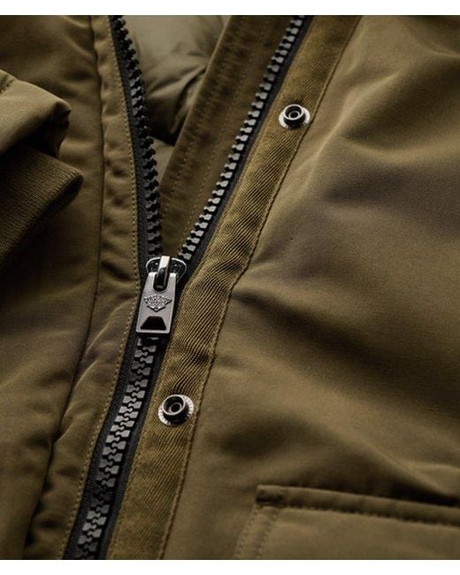 Superdry Everest Parka Van Imitatiebont in het Natural