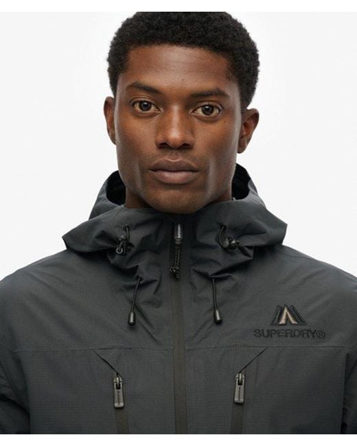 Superdry Black Waterproof Jacket for men