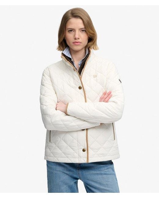 Superdry White Estate Country Liner Jacket