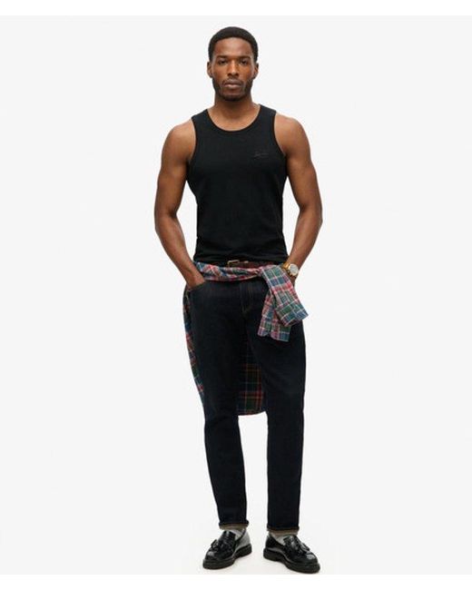 Superdry Black & Co Classic Essential Logo Vest Top for men