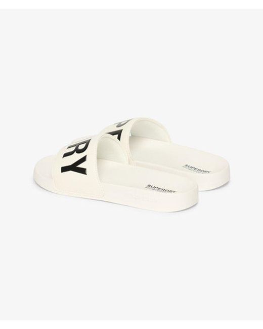 Superdry White & Co Vegan Core Pool Sliders