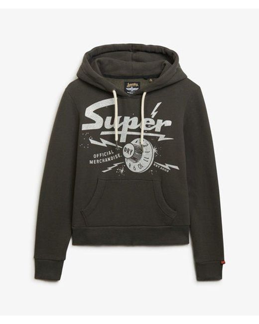 Superdry Black & Co Band Merch Hoodie